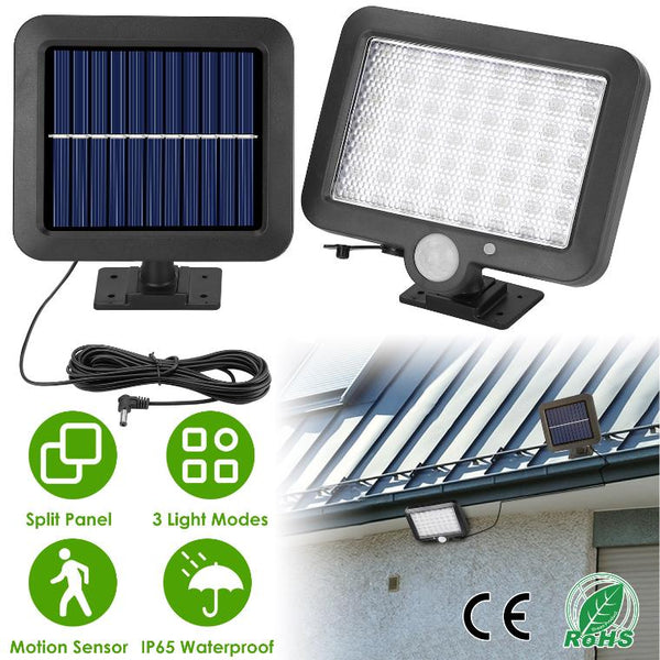 Outdoor Solar Security Flood Light Wall Solar Lamp Motion Sensor LED Garden Garage Light