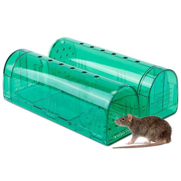 2Pc Reusable Humane Mouse Trap Live Catch Release Cage Animal Pest Rodent Capture