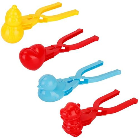 4 Pack Snowball Makers Snow Molds Beach Sand Toys Tools