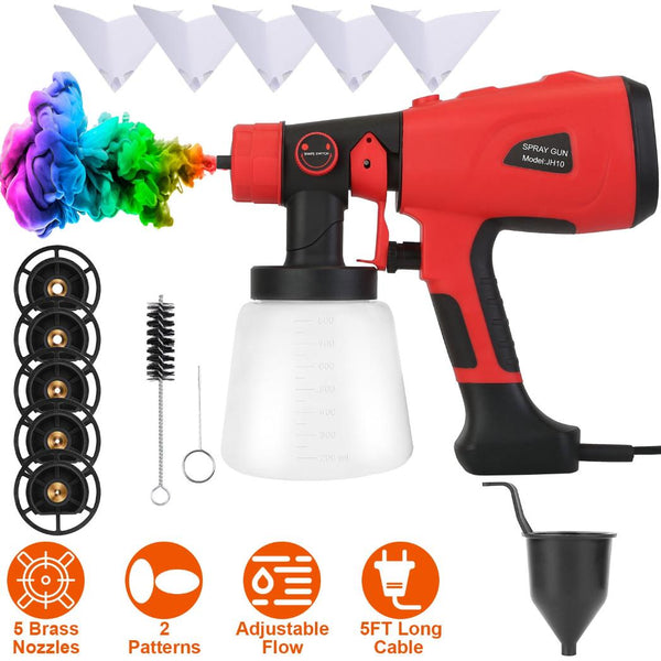 Electric Paint Sprayer HVLP Spray Painting Gun Adjustable Handheld Painter
