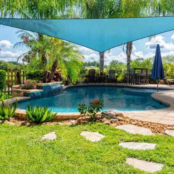 Triangle Shade Sail Patio Cover Canopy Awning Sail Sunscreen Camping Sail Cover