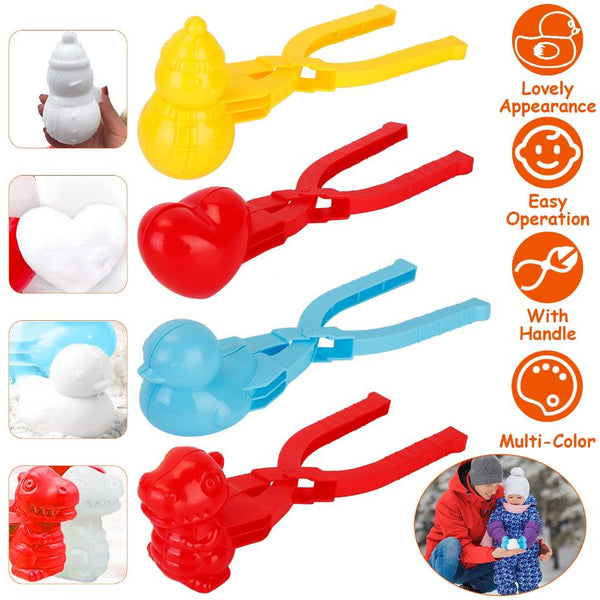 4 Pack Snowball Makers Snow Molds Beach Sand Toys Tools