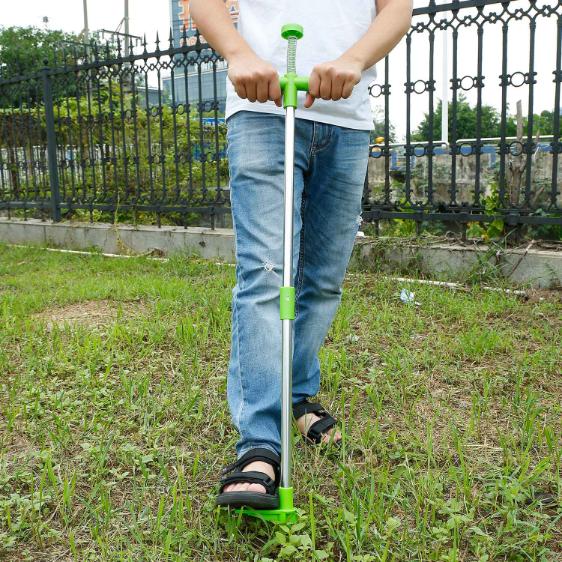 Weed Puller Twister Stand Up Root Removal Hand Tool 3 Claws Aluminum Grass Manual Remover 38.98in Long Handle w/ Foot Pedal