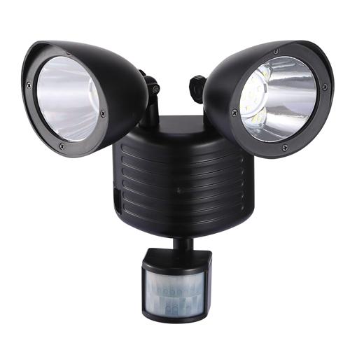 Outdoor Entryway Security Light Motion Sensor 360° Rotatable Dual Heads Solar Wall Light
