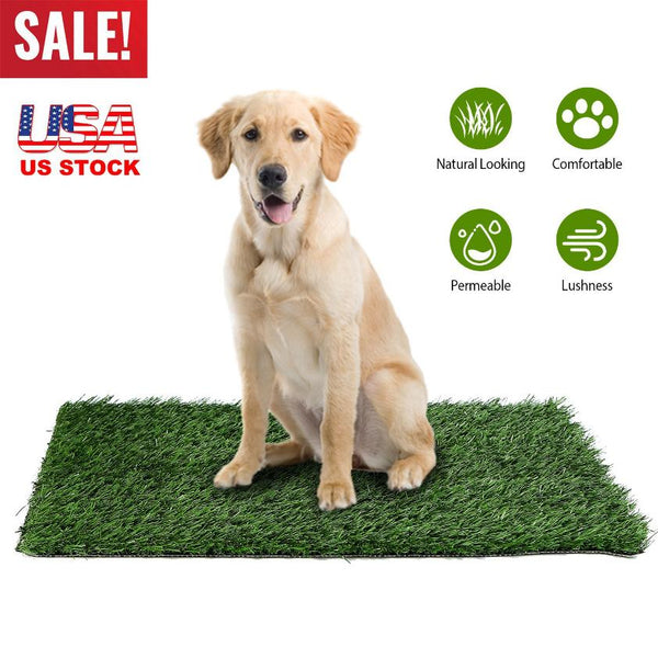 Grass Mat For Pet Potty Tray Dog Pee Grass Turf Pad Fast Drainage Easy Cleaning