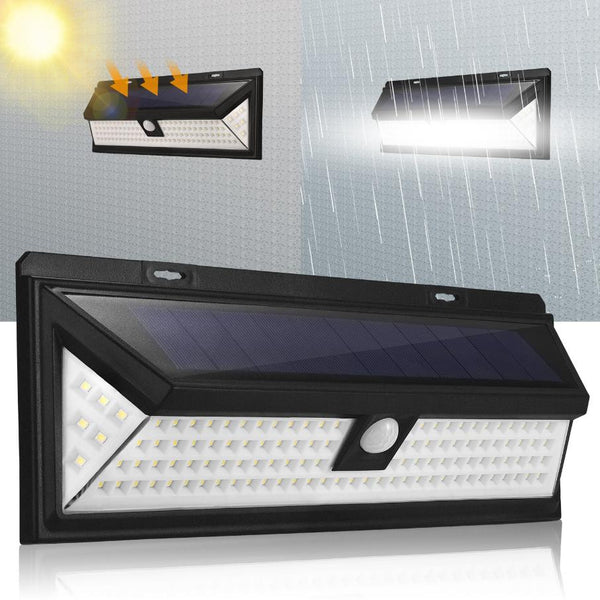 Solar Lights 118 LED Solar Wall Light Outdoor Motion Sensor Lamp 270° Wide Angle