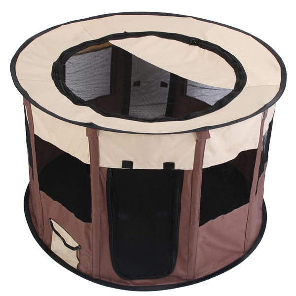 Portable Pet Playpen Travel Foldable Waterproof Outdoor Cage Tent Cover Dog Cat Rabbit