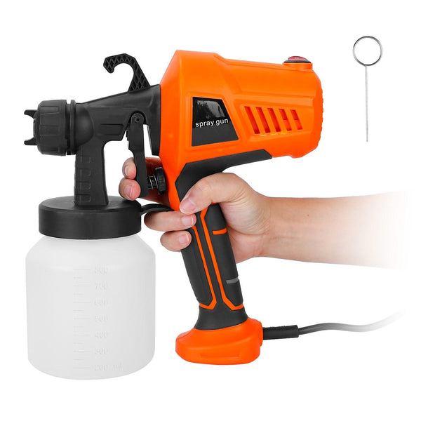 700W Electric Paint Sprayer Handheld HVLP Spray Painter Painting Spray Gun For Fences Brick Walls w/ 3 Spray Patterns 800ML Detachable Cup