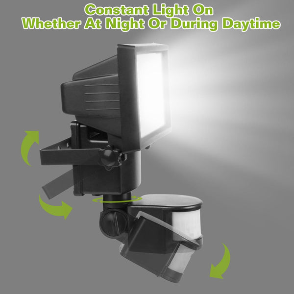 Solar Wall Lights 120 LEDs Flood Lights Outdoor 120° Motion Sensor Separate Panel