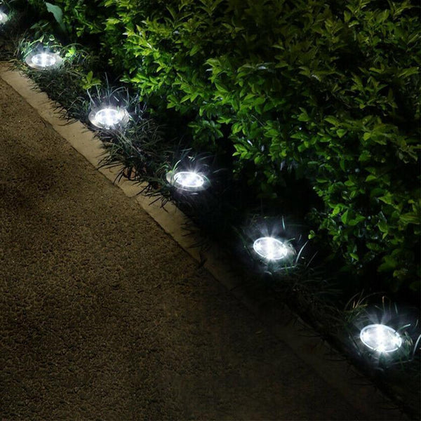 4 Pack Solar Ground Light Waterproof In-Ground Path Deck Lawn Patio Light