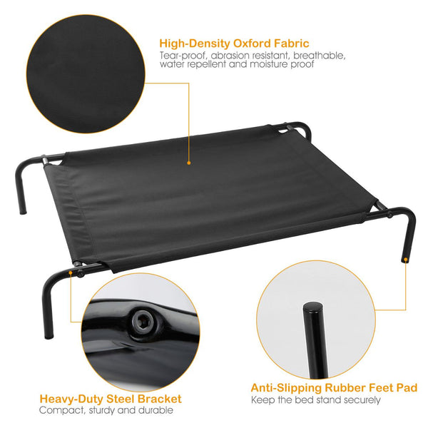 Elevated Pet Bed Dogs Cot Dogs Cats Cool Bed S/M/L Heavy-Duty Breathable Washable