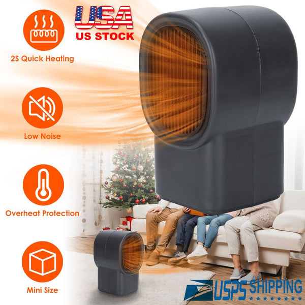 500W Portable Electric Space Heater Mini Fan Heater Personal Small Space Heater