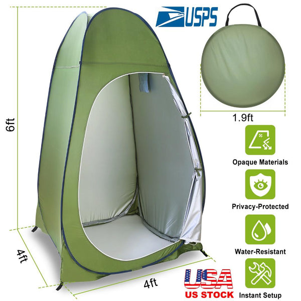 Privacy Tent Pop Up 1 Person Standing Outdoor Portable Changing Clothes Room Shower Tent Beach Camping
