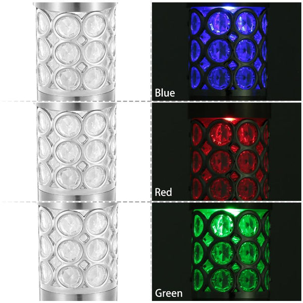 6 Pack Outdoor Solar Light Waterproof RGB Garden Lamp Landscape Lawn Décor Light