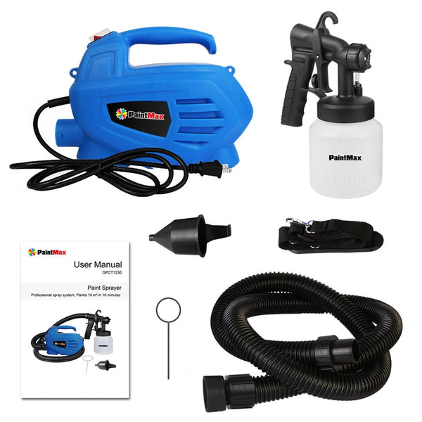 800ML Paint Spray Painter 650W Paint Sprayer Machine 800ML/Min Output HVLP Oil Primer Water Sprayer w/ 3 Spraying Patterns Motor Strap Detachable Cont