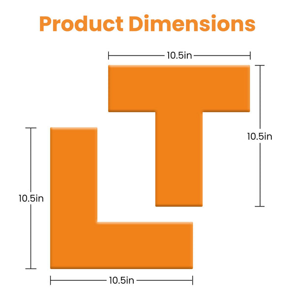 Pickle Ball Court Marking Boundary Kit T-Shaped L-Shaped Markers Lines Reusable