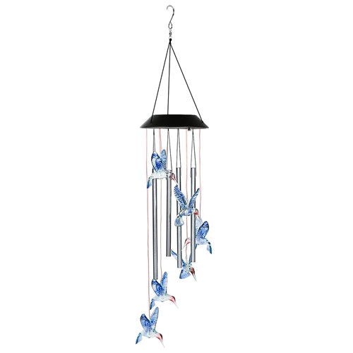 Solar Wind Chime Lights Bee Decorative Lamp 7 Color Changing Hanging String Lights