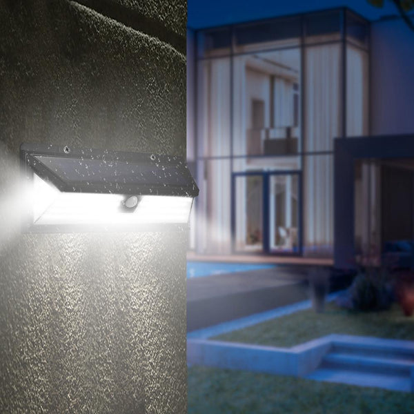 Solar Lights 118 LED Solar Wall Light Outdoor Motion Sensor Lamp 270° Wide Angle