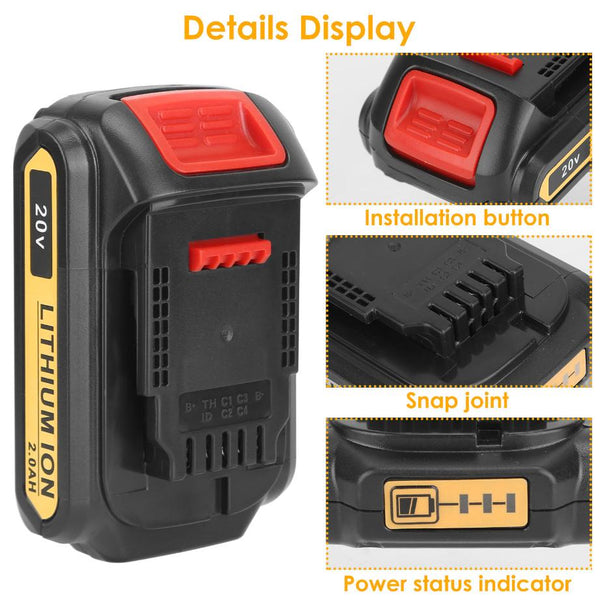 20V Replacement Battery Pack Fit for Dewalt Tools