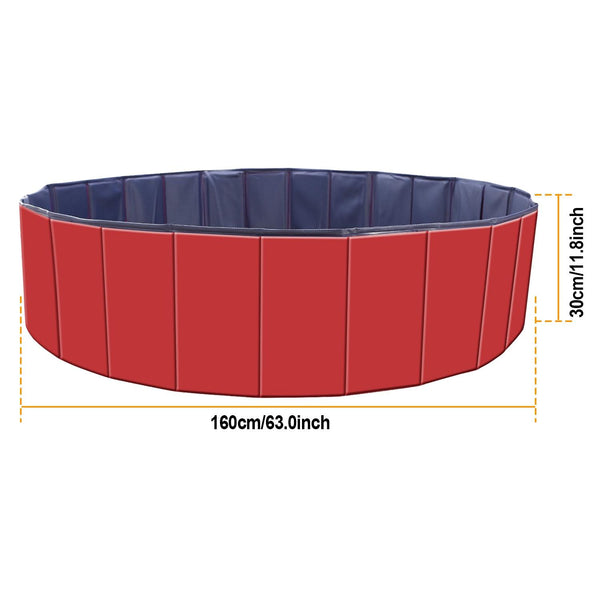 5FT Pet Swimming Pool PVC Kiddie Baby Dog Swim Pool Bathing Tub Playmat Kids Pools