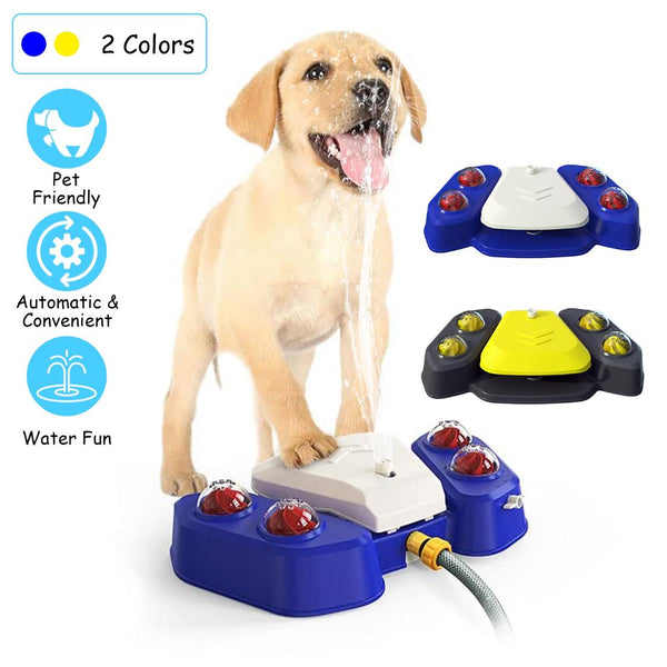 Step-on Activated Dog Water Fountain Automatic Pet Water Dispenser Sprinkler Drinking Shower