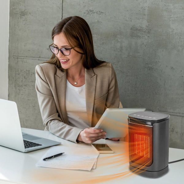 1500W Electric Space Heater Ceramic Heater Fan Oscillating Heating Fan with 3 Modes