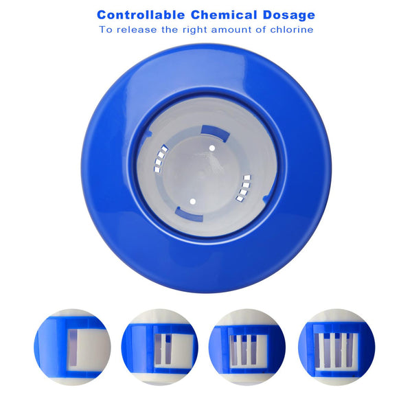 Floating Pool Chlorine Dispenser Chemical Holder Tablet Swimming Pools Spa Hot Tub