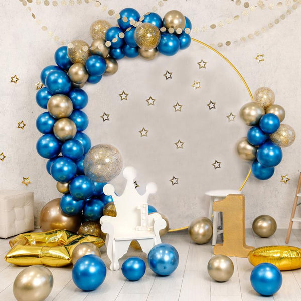 7.3FT Metal Round Arch Reusable Circle Backdrop Stand Wedding Party Arch Frame