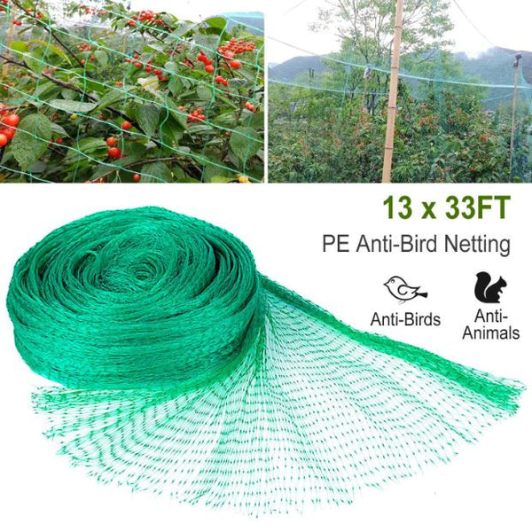 13x33ft Garden Anti Bird Animal Netting for Plants Fruits Tree Vegetables Protection Netting Net