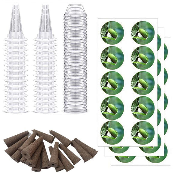 120 Piece Seed Pod Kit Hydroponic Garden Growing Containers Grow Anything Kit