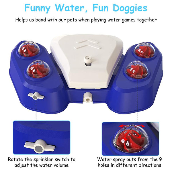 Step-on Activated Dog Water Fountain Automatic Pet Water Dispenser Sprinkler Drinking Shower