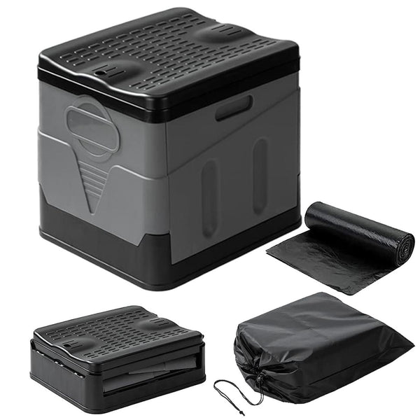 Portable Toilet for Car Camping Boating Hiking Outdoor Travel Potty with Carry Bag Foldable Emergency Toilet with Lid Trash Bags