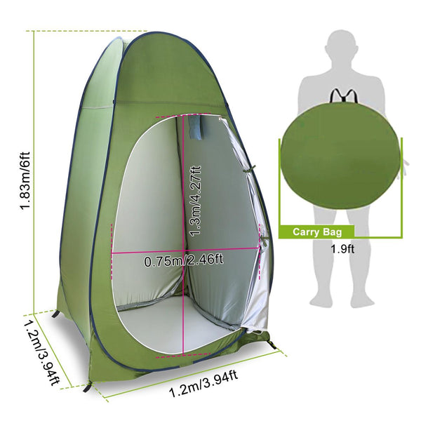 Privacy Tent Pop Up 1 Person Standing Outdoor Portable Changing Clothes Room Shower Tent Beach Camping