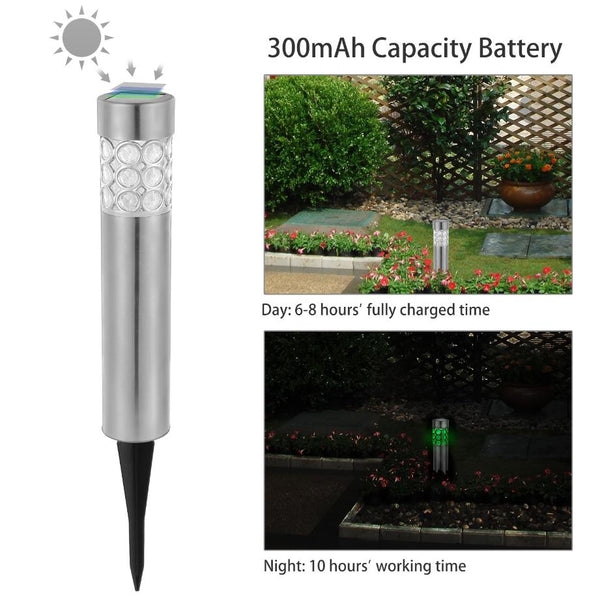 6 Pack Outdoor Solar Light Waterproof RGB Garden Lamp Landscape Lawn Décor Light