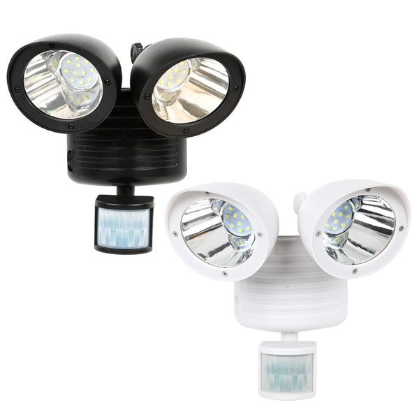 Outdoor Entryway Security Light Motion Sensor 360° Rotatable Dual Heads Solar Wall Light