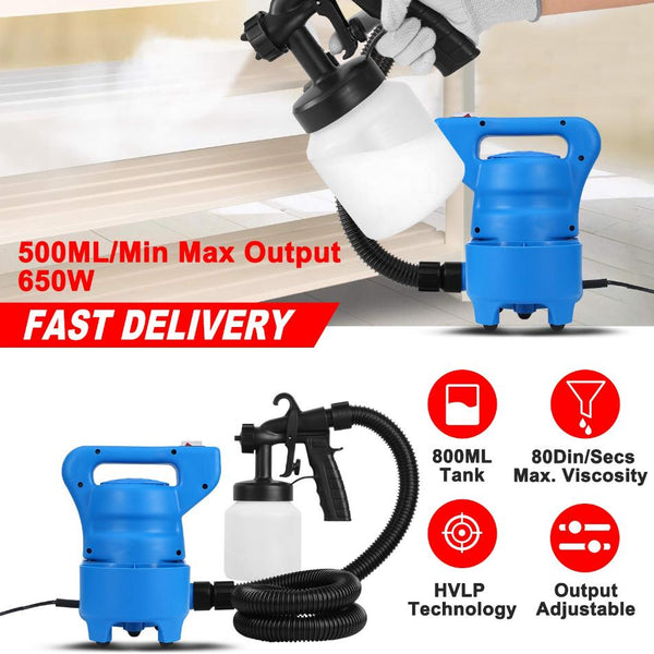 800ML Paint Spray Painter 650W Oil Primer Water Paint Sprayer Machine