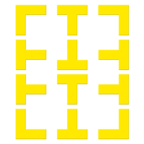 Pickle Ball Court Marking Boundary Kit T-Shaped L-Shaped Markers Lines Reusable
