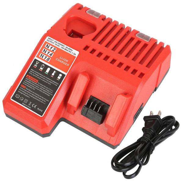 M12 M18 Rapid Fast Charger Fit for Milwaukee 10.8-18V Battery