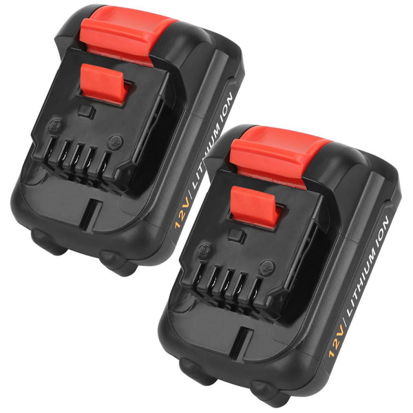 2 Pack 12V Li-ion Power Tool Battery Replacement Compatible with Dewalt