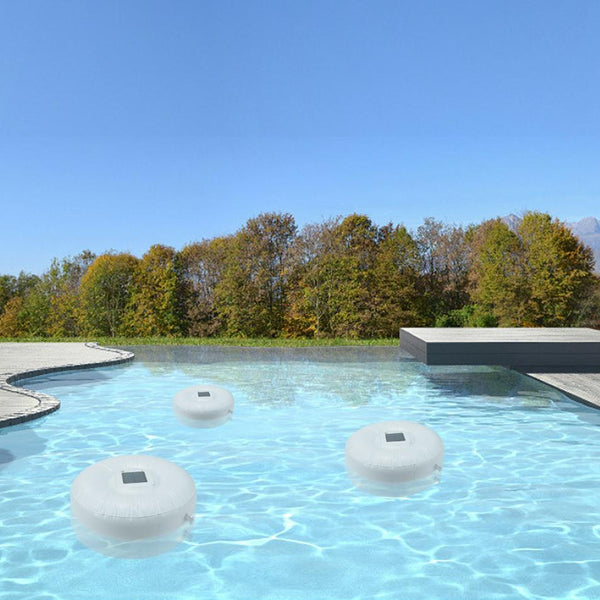 Solar Powered Floating Pool Lamp Light Swimming Pool w/ 7 Colors for Ponds Fountains