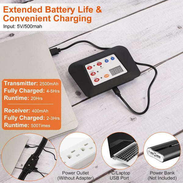 Dog Training Collar Wireless Fence Pet Beep Vibration Electric Shock Fence System 990FT Radius
