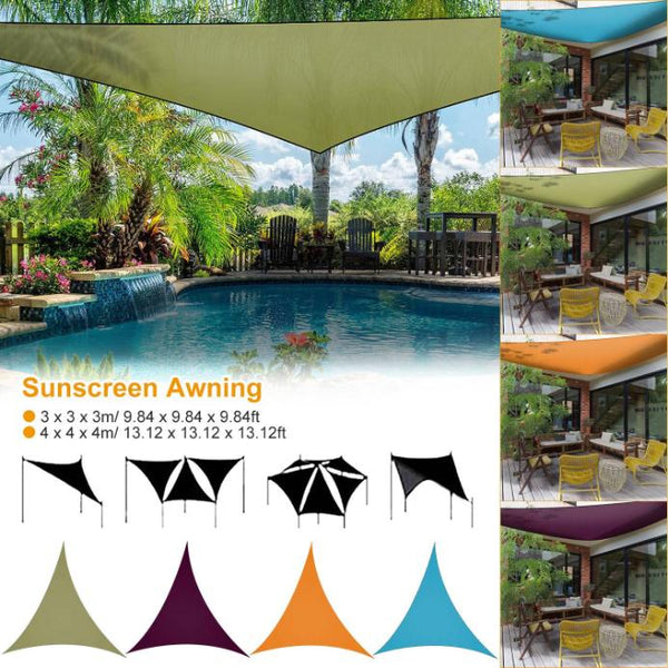 Triangle Shade Sail Patio Cover Canopy Awning Sail Sunscreen Camping Sail Cover