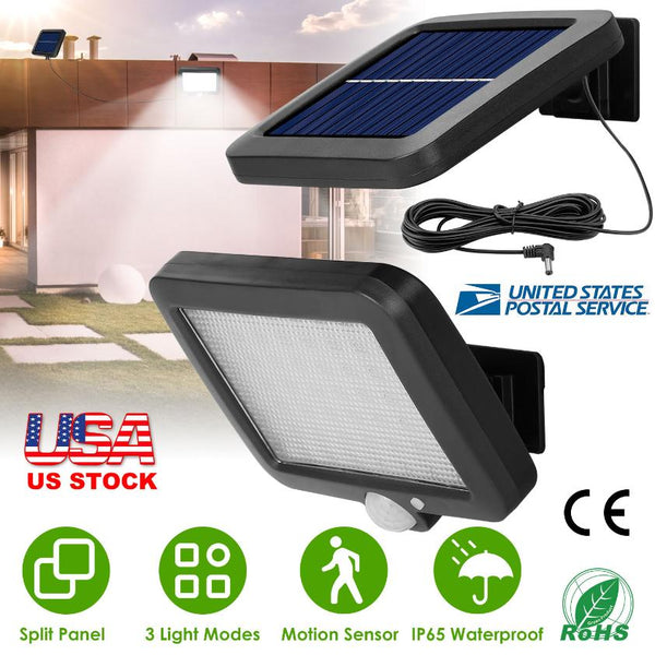 Outdoor Solar Security Flood Light Wall Solar Lamp Motion Sensor LED Garden Garage Light