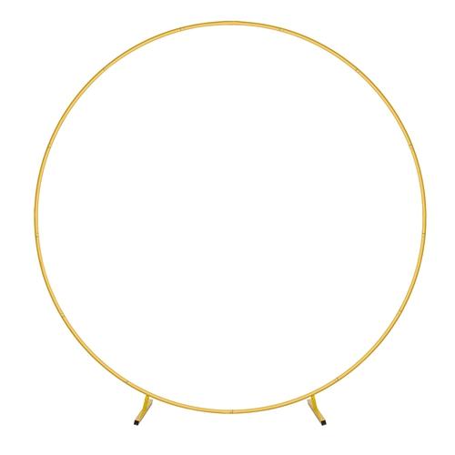 7.3FT Metal Round Arch Reusable Circle Backdrop Stand Wedding Party Arch Frame