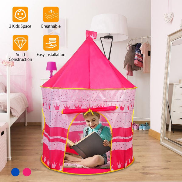 Kids Play Tent Foldable Pop Up Children Baby Play House Castle Indoor Outdoor Use