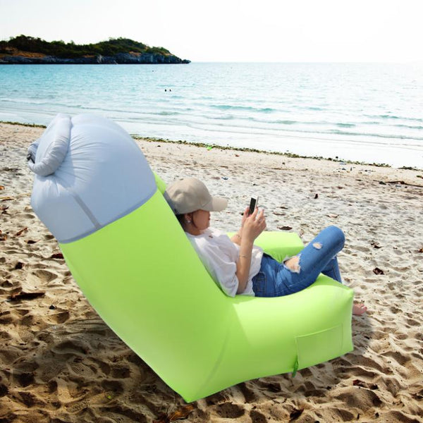 Inflatable Lounger Air Sofa Chair Couch Waterproof Anti-Leaking Lakeside Beach Camping
