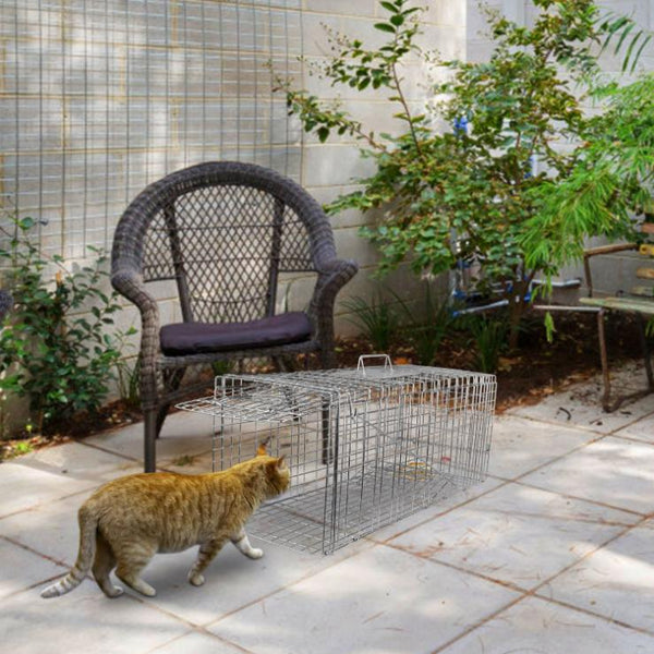 Medium Size Humane Trap Cage Catch Release Live Animal Rodent Cage Collapsible