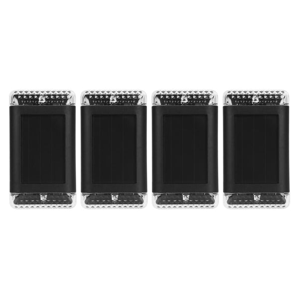 4Pack Solar Powered Wall Sconce Lights Rechargeable Optical Sensor Lamp Outdoor Lamps