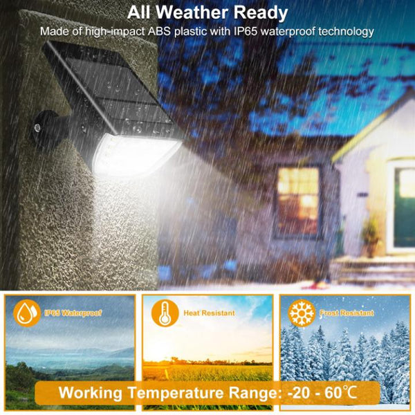 Solar Landscape Spotlights Waterproof Lights Auto On/Off Solar Powered Security Wall Lights