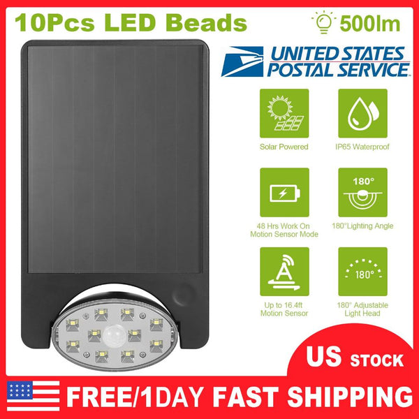 Solar Spotlights Outdoor Landscape Lights 120° Motion Sensor Lamps Garage Garden Door